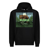 Black Mama bear tumbler Premium Hoodie - HowdyJamesFarm