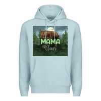 Blue Mist Mama bear tumbler Premium Hoodie - HowdyJamesFarm