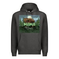 Charcoal Heather Mama bear tumbler Premium Hoodie - HowdyJamesFarm