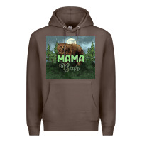Coffee Mama bear tumbler Premium Hoodie - HowdyJamesFarm