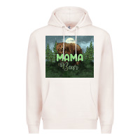 Pale Pink Mama bear tumbler Premium Hoodie - HowdyJamesFarm