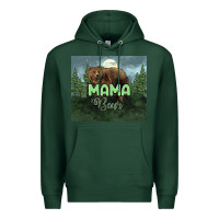 Sports Green Mama bear tumbler Premium Hoodie - HowdyJamesFarm