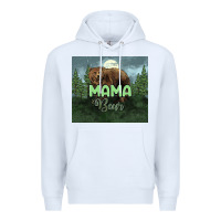 White Mama bear tumbler Premium Hoodie - HowdyJamesFarm
