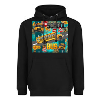 Black school bus Heavyweight Hoodie - texasbilliewilder