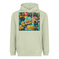 Matcha school bus Heavyweight Hoodie - texasbilliewilder