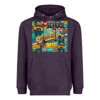 Plum school bus Heavyweight Hoodie - texasbilliewilder