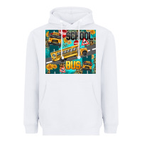 White school bus Heavyweight Hoodie - texasbilliewilder