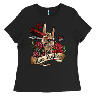 Black hair hustler 3 Ladies Tee - SublimationCraftShop