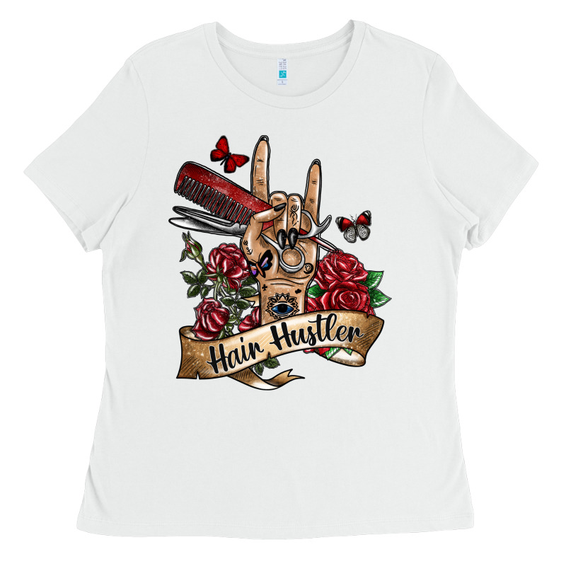 Hair Hustler 3 Ladies Tee by SublimationCraftShop | Teevron