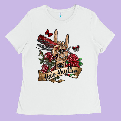 Hair Hustler 3 Ladies Tee Designed By Sublimationcraftshop