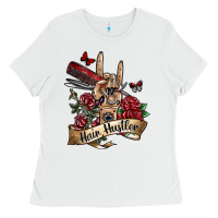 White hair hustler 3 Ladies Tee - SublimationCraftShop