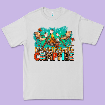 Life Is Better By The Campfire Premium Tee Designed By Adodesignshop