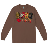Chestnut boss lady with money Long Sleeve Tee - NancyCooperArtShop