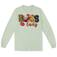 Matcha boss lady with money Long Sleeve Tee - NancyCooperArtShop