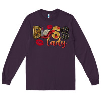 Plum boss lady with money Long Sleeve Tee - NancyCooperArtShop