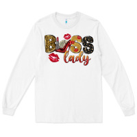 White boss lady with money Long Sleeve Tee - NancyCooperArtShop