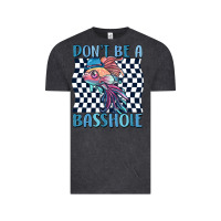 Vintage Black dont be a basshole Vintage Tee - MaliasSmallBusiness