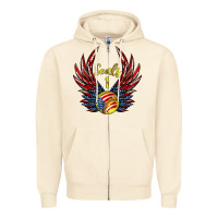 Sandshell angel wings softball Zipper Hoodie - Jasminsmagicworld
