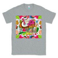 Heather Grey summer time Classic Tee - CowhideDigitalArt