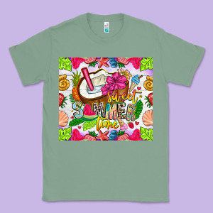Summer Time Classic Tee Designed By Cowhidedigitalart