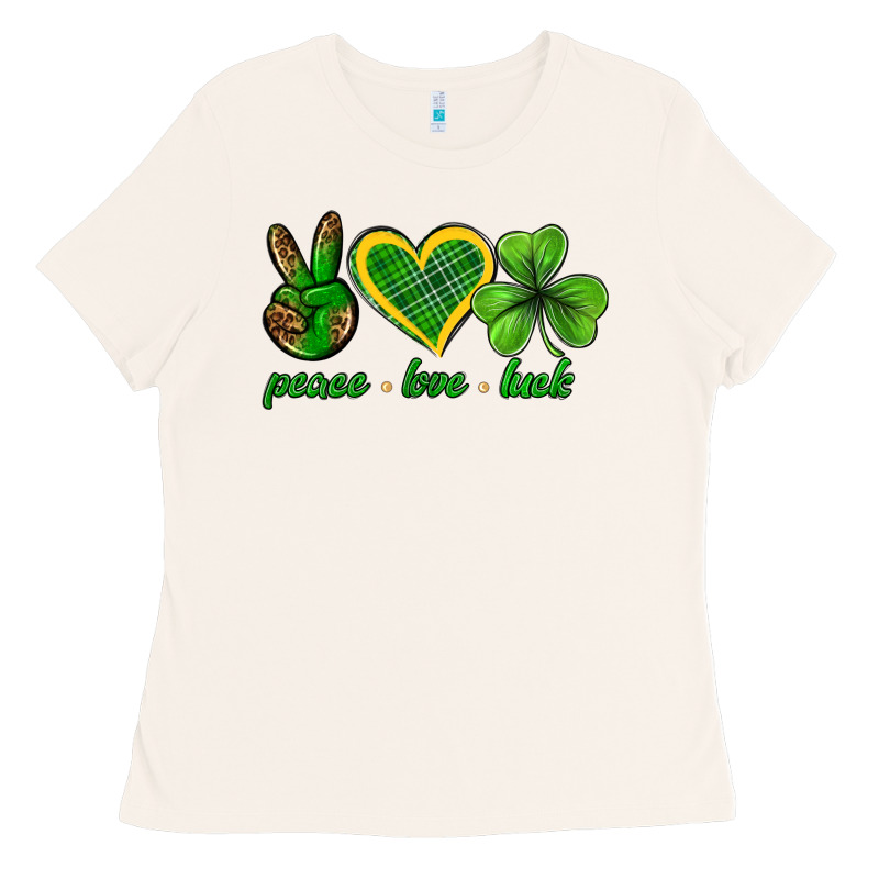 Peace Love Luck St. Patricks Day Nepeace Love Luck Ladies Tee by Neo Western | Teevron