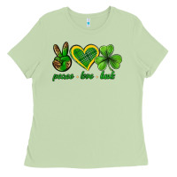 Matcha peace love luck st. patricks day nePeace love luck Ladies Tee - Neo Western