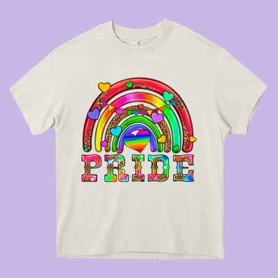 Lgbtq Pride And Rainbow Heavy Core Tee Designed By Hra Design Shop