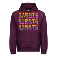 Mauve Wine rights rights rights pride Urban Hoodie - FaDigitalArtStudio