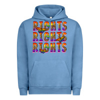 Pigment Pebble Blue rights rights rights pride Urban Hoodie - FaDigitalArtStudio