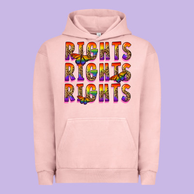 Rights Rights Rights Pride Urban Hoodie Designed By Fadigitalartstudio