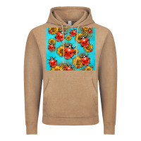 Vintage Coffee Western Sunflowers Ladybug Vintage Hoodie - LillyAllenDesigns