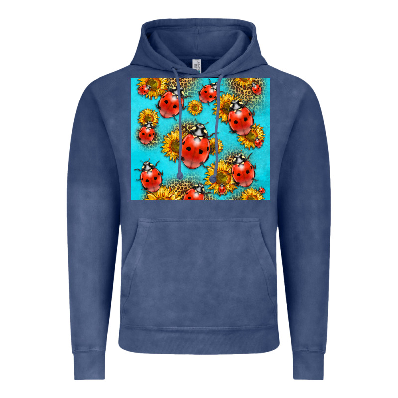 Western Sunflowers Ladybug Vintage Hoodie by LillyAllenDesigns | Teevron