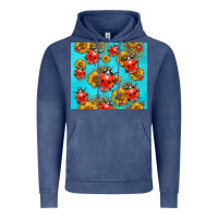 Vintage Denim Western Sunflowers Ladybug Vintage Hoodie - LillyAllenDesigns