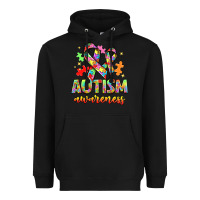 Black Autism Awareness Heavyweight Hoodie - NancyCooperArtShop