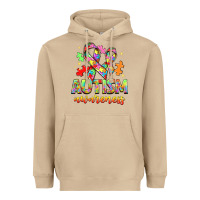 Mushroom Autism Awareness Heavyweight Hoodie - NancyCooperArtShop