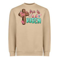 Mushroom he is risen Heavyweight Sweatshirt - MaliasSmallBusiness