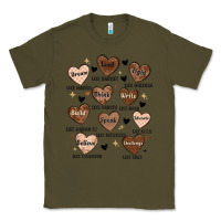 Army Green black history month hearts Classic Tee - MaliasSmallBusiness