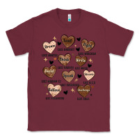 Burgundy black history month hearts Classic Tee - MaliasSmallBusiness