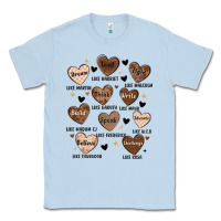 Dusty Blue black history month hearts Classic Tee - MaliasSmallBusiness