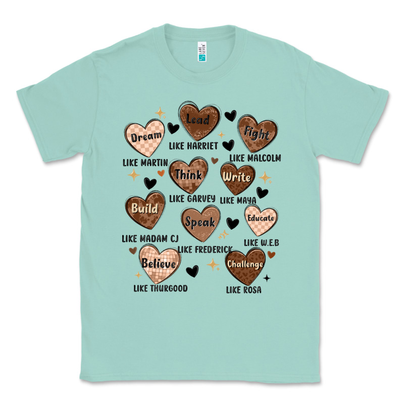 Black History Month Hearts Classic Tee by MaliasSmallBusiness | Teevron