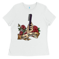 White hair hustler 4 Ladies Tee - SublimationCraftShop
