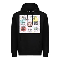 Black it's ok to be not ok Premium Hoodie - TumblerDesignByShophia