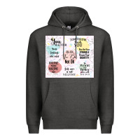 Charcoal Heather it's ok to be not ok Premium Hoodie - TumblerDesignByShophia