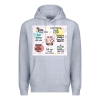 Heather Grey it's ok to be not ok Premium Hoodie - TumblerDesignByShophia