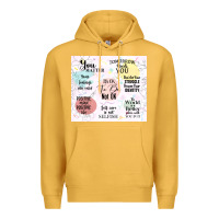 Mustard it's ok to be not ok Premium Hoodie - TumblerDesignByShophia