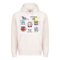 Pale Pink it's ok to be not ok Premium Hoodie - TumblerDesignByShophia