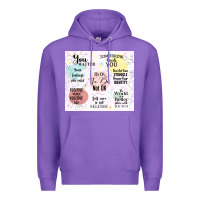 Purple it's ok to be not ok Premium Hoodie - TumblerDesignByShophia
