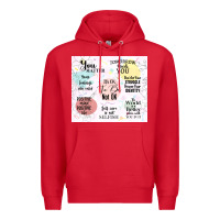 Red it's ok to be not ok Premium Hoodie - TumblerDesignByShophia