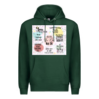 Sports Green it's ok to be not ok Premium Hoodie - TumblerDesignByShophia
