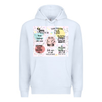 White it's ok to be not ok Premium Hoodie - TumblerDesignByShophia